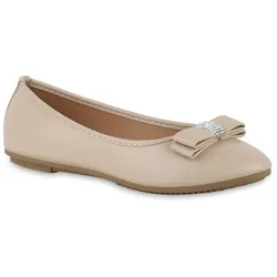 Damen Klassische Ballerinas in Beige