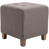 deluke Sitzhocker CELIS Stoff 45 x 46 x 45 cm Taupe