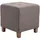 deluke Sitzhocker CELIS Stoff 45 x 46 x 45 cm Taupe