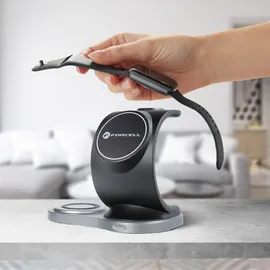 forcell Wireless drahtloses Ladegerät 3in115W Segel Mag Ladegerät Unterstützung MagSafe Schwarz - Schwarz