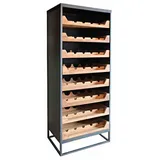 Casa Padrino Weinschrank 67 x 45 x 183 cm Metall / Holz