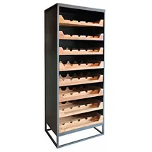 Casa Padrino Weinschrank 67 x 45 x 183 cm Metall / Holz