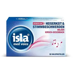 isla med voice Halspastillen bei Heiserkeit und Stimmbeschwerden Pastillen 50 St 50 St Pastillen