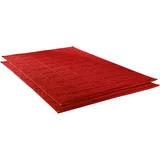 Dyckhoff Badematte DYCKHOFF "Planet" Gr. 10, rot (kirsch rot), H:3mm, Baumwolle, Badematten, Badematte, Baumwolle, 2er Set Hotelmatte