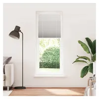 VidaXL Plissee Hellgrau 80x200 cm Stoffbreite 79,4 cm Polyester,