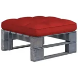 vidaXL Paletten-Hocker 120 x 80 x 45 cm Grau