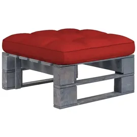 vidaXL Paletten-Hocker 120 x 80 x 45 cm Grau