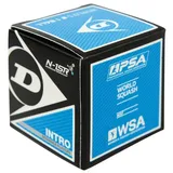 Dunlop Squashball Intro (blauer Punkt, Speed schnell) schwarz - 1 Ball