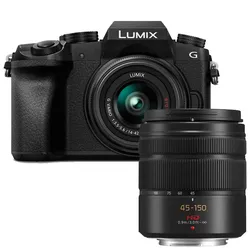 Panasonic Lumix DMC-G7 Schwarz + 14-42mm + 45-150mm