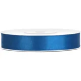 Satinband Blau 12mm x 25 Meter – Schleifenband Geschenkband Dekoband Blau für Geschenke, Deko, Floristik, DIY Basteln