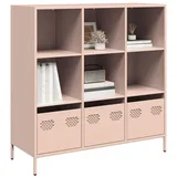 vidaXL Highboard Rosa 101,5x39x103,5 cm Stahl