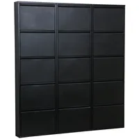 Dynamic24 Schuhschrank Pisa 15 Klappen (B)150 x (H)172,5 x