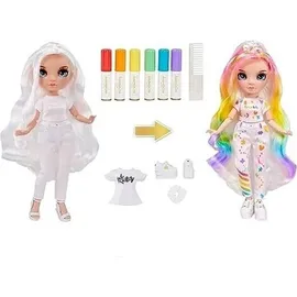 MGA Entertainment Ranbow High Color & Create Fashion Doll with Blue Eyes