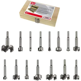 DEMA Forstnerbohrer Set 15tlg. im Holzkasten