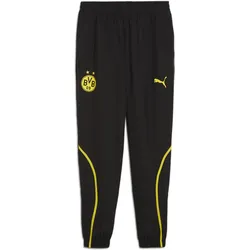 Borussia Dortmund Gewebte Aufwärmhose Herren PUMA Black Faster Yellow S