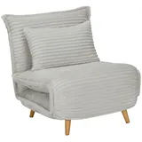 Livetastic Schlafsessel, Weiß, Textil, Kautschukholz, Sperrholz, 76x85x83 cm, Wohnzimmer, Sessel, Schlafsessel
