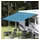 Wasserfester Tarp mit Dach 240 cm