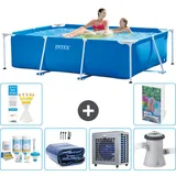 Rechteckiger Frame Pool - 220x150x60 Cm - 7-teilig  S128