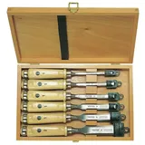 Ulmia GmbH ULMIA Stechbeitel-Satz in Holzkassette mit hellen Holzheft - 6, 10, 12, 16, 20 und 26 mm