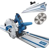 SCHEPPACH Tauchsäge PL55 se Scheppach 2x 700mm Schiene & Zubehör 24Z Sägeblatt 1200W Leistung inkl. 2.Sägeblatt 48Z