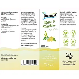 Increase Liposomale Rutin & Steinklee Tropfen 60 ml