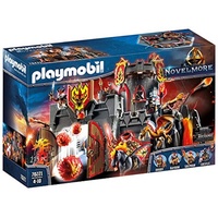 PLAYMOBIL Novelmore 70221 Festung der Burnham Raiders mit funktionierenden Kanonen und Feuerballabwurf, Mauerdurchbruch und Drachenkäfig, ab 4 Jahren