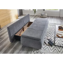 SUN GARDEN Schlafsofa Mikrofaser 2-Sitzer Grau