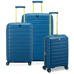 Roncato B-Flying Move 4 Rollen Kofferset 3-teilig mit Dehnfalte  petrol