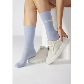 Copenhagen Studios Basicsocken 3 Paar Blau/Rosa 39-42