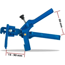 Kronen-Hansa-Werk GmbH & Co. KG Kronen Hansa Nivelliersystem für Fliesen (Verlegehilfe zum Fliesenlegen, Starter Set für 2 mm Fugenbreite, 100 Zuglaschen, 100 Keile, Zange, Flie...
