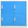 vidaXL Schließfachschrank Hellgrau und Blau 90x45x92,5 cm Stahl