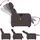 vidaXL Massagesessel Dunkelbraun Polyester 146 x 76,5 x 0 cm Braun mit Fernbedienung