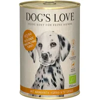 Dog's Love Bio Pute mit Amaranth, Kürbis und Petersilie 6 x 400 g