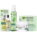 Garnier Bio Anti-Aging-Set 4-tlg, 1x Waschgel 150 ml, 1x Gesichts-Öl 30 ml, 1x Tagespflege 50 ml, 1x Feuchtigkeitspflege 50 ml