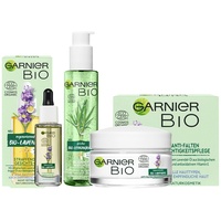 Garnier Bio Anti-Aging-Set 4-tlg, 1x Waschgel 150 ml, 1x Gesichts-Öl 30 ml, 1x Tagespflege 50 ml, 1x Feuchtigkeitspflege 50 ml