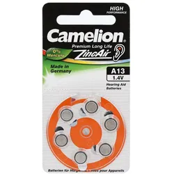 Hörgerätebatterie Zincair A13 Camelion 6 St