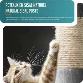 VOUNOT Kratzbaum 155 cm grau