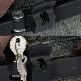 Racktime Schloss Secure It Sidebag Adapter silber