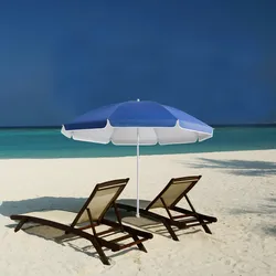 Kingsleeve Sonnenschirm 180cm blau wasserabweisend