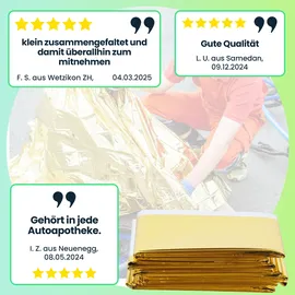 Leina-Werke KFZ-Rettungsdecke 160 x 210 cm silber/gold