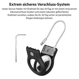 Belkin Secure Holder mit Draht für AirTag schwarz