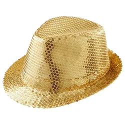 Goldener Party Pailletten Hut - OS