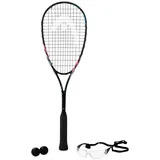 HEAD Spark Elite 2022 Squashschläger | Mit Brille und Squashbällen | Einheitsgröße
