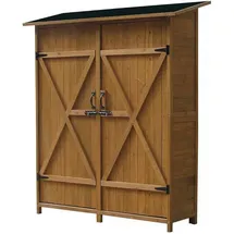 Habitat et Jardin Gartenschrank espacio 49 x 162 x 140 cm Braun