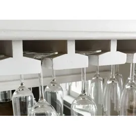 MASSIVMOEBEL24.DE Bar Mango 98x51x190 weiß lackiert TOULOUSE #105