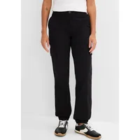 bonprix Cargohose loose fit Schwarz 44