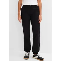 bonprix Cargohose loose fit Schwarz 44