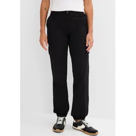 bonprix Cargohose loose fit Schwarz 44