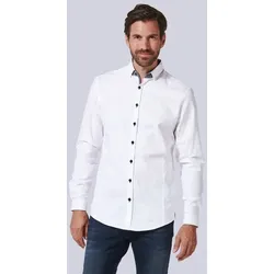 ENGBERS GERMANY Herren Langarm-Hemd mit wertiger Struktur weiß regular uni Button Under - XXL