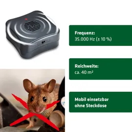 Gardigo Mäusefeindmobil Ultraschall-Mäuseschreck